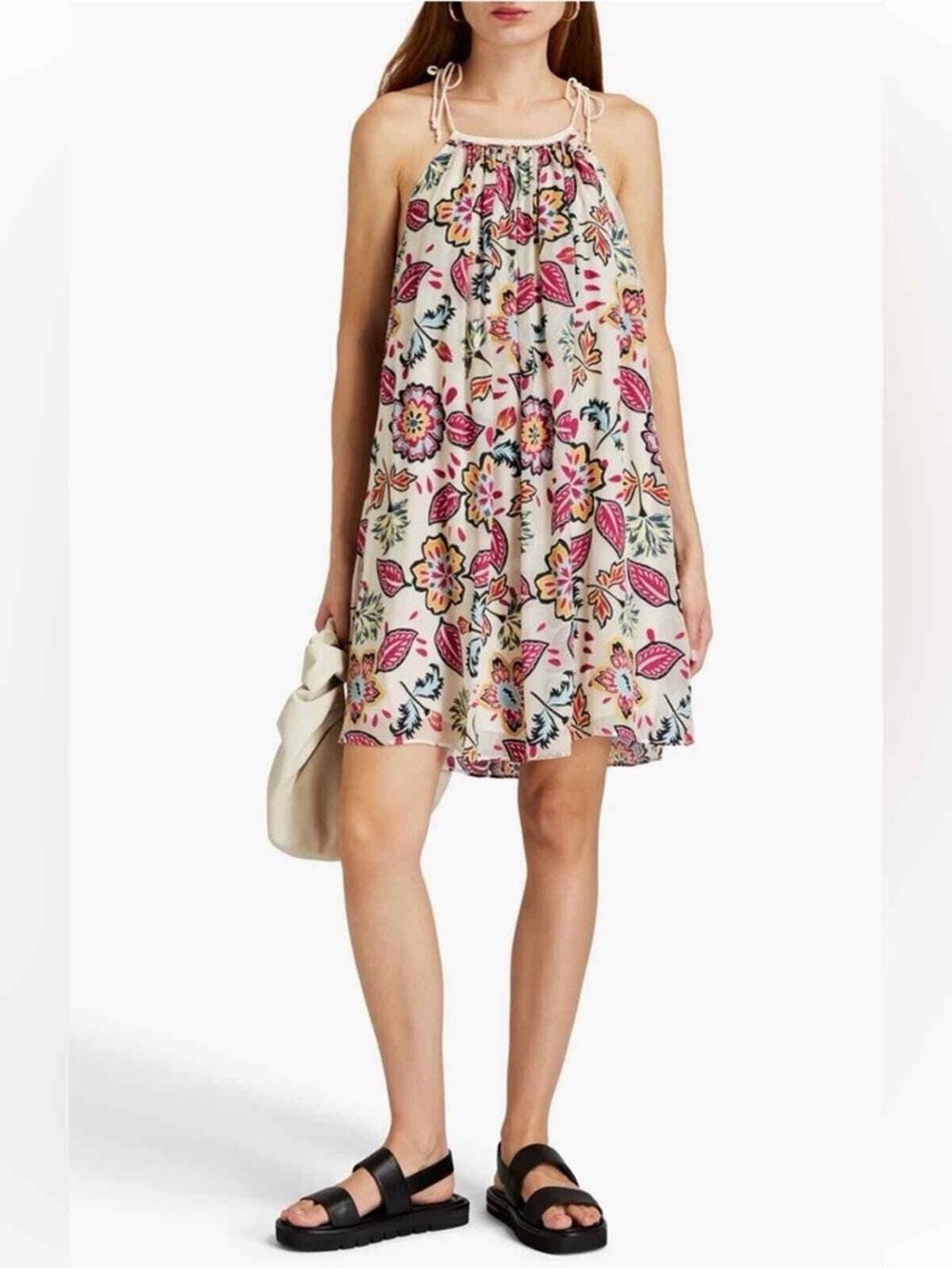 NWT Rag and Bond Sleeveless Floral Tie-Shoulder Sundress
